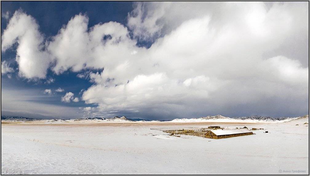 алтай, горы, горный, алтай, усть-кан, степь, ферма, зима, туча, аня, графова, Аня Графова