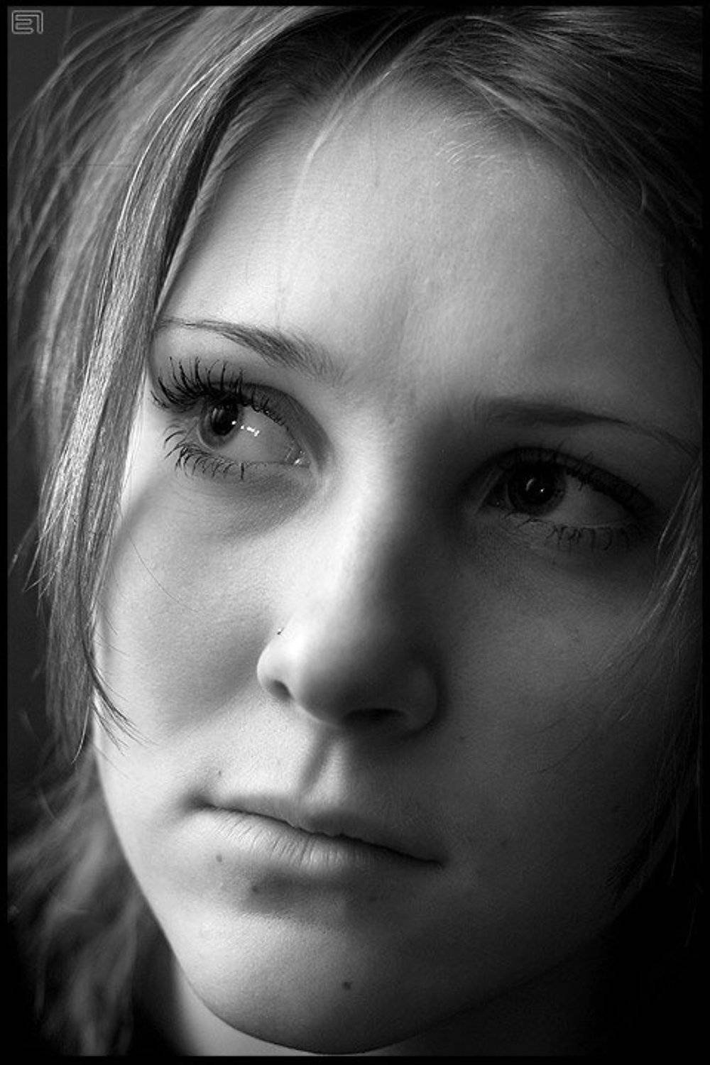портрет, девушка, ч/б, Евгений Павленко