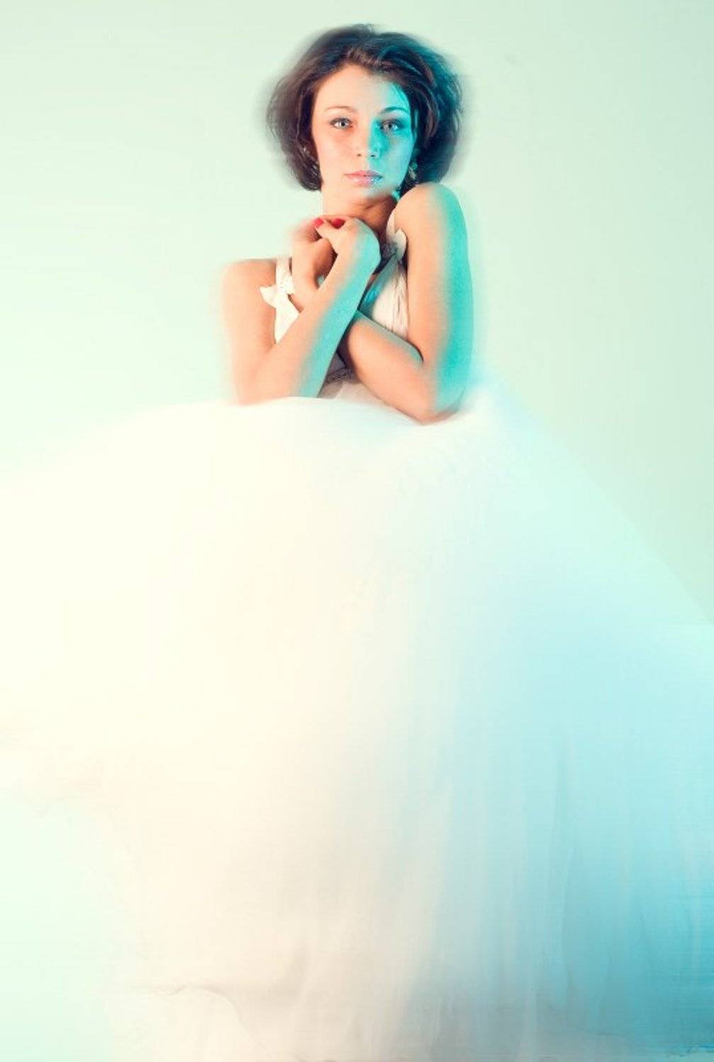 девушка, портрет, цвет, глаза, цифра, Евгений Лувсандугар