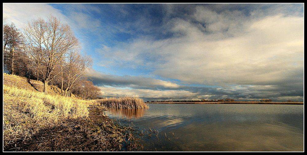 осень,закат,облака,река, VTORNIK Эдуард Николаев