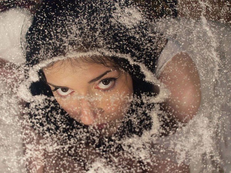 девушка, иней, сахар Сахарно-морозная фото превью