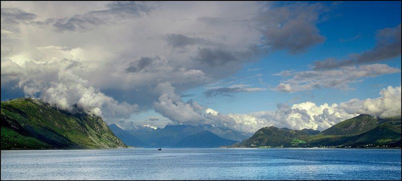 norway, fjord Норвежский простор фото превью