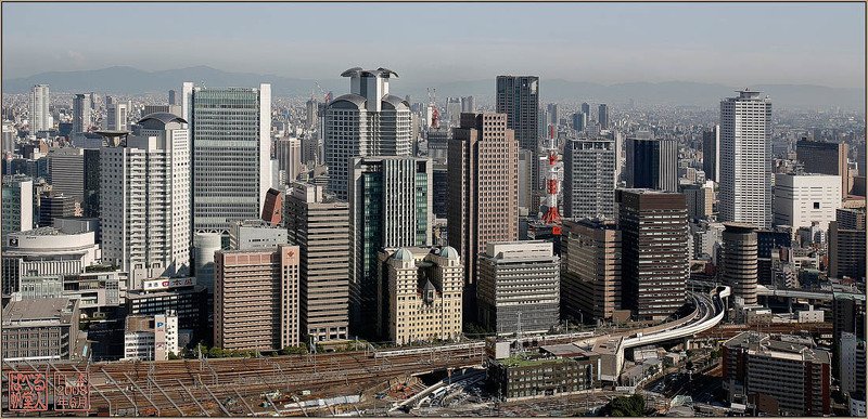 япония, осака, небоскрёб Осака фото превью
