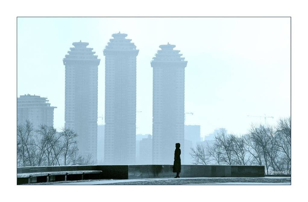 город,пейзаж,кулешов,москва,поклонная гора, одиночество, Кулешов Евгений