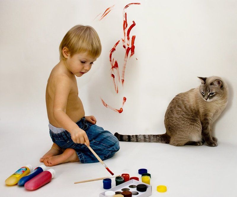 Рисуем кота фото превью