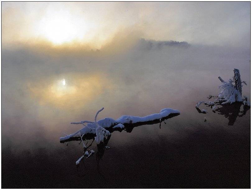 зима, река, рассвет, Григорий Иващенко