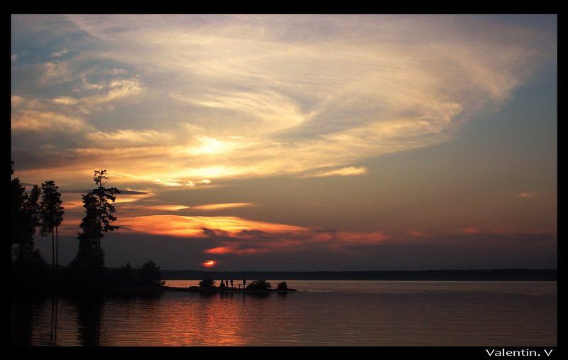 северный закат.... фото превью