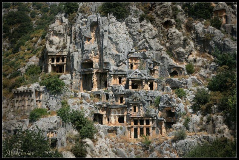 турция, гробницы Ликийские гробницы фото превью