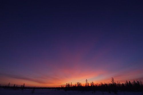 северный закат