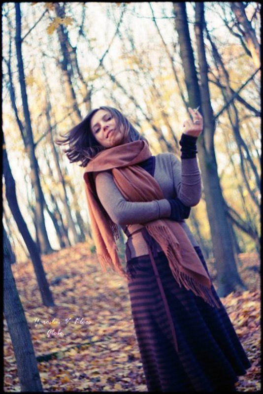 девушка, сигарета, разговор, прогулка Варвары... фото превью