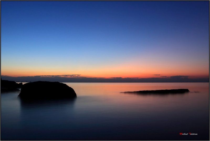 закат и море фото превью