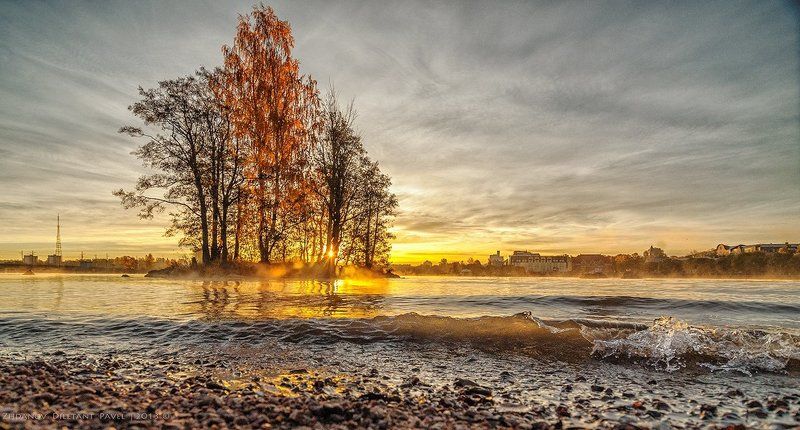 Выборг_осень_утро_солнце. Доброе утро. фото превью