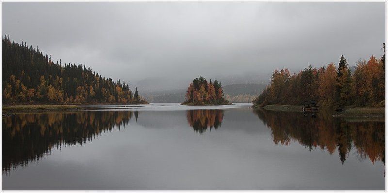 Панорама осеннего мотива Паанаярви. фото превью