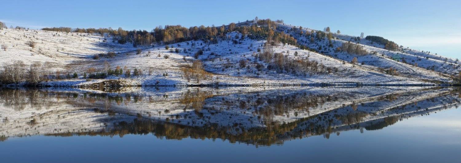 отражение, снег, Галина Хвостенко