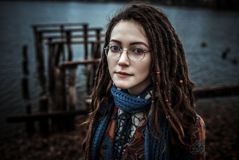 Color, eyes, girl, hair, locatio  фото превью