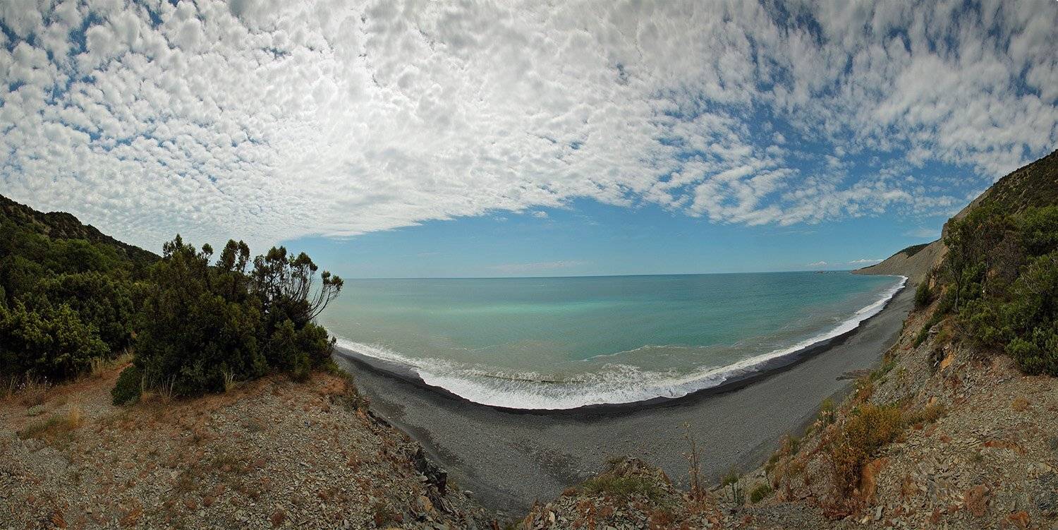 Abrau, Krasnodar territory, Norh-west caucasus, Водопадная щель, Краснодарский край, Море, Небо, Облака, Полуостров Абрау, Северо-западный кавказ, Vladimir Neimorovets