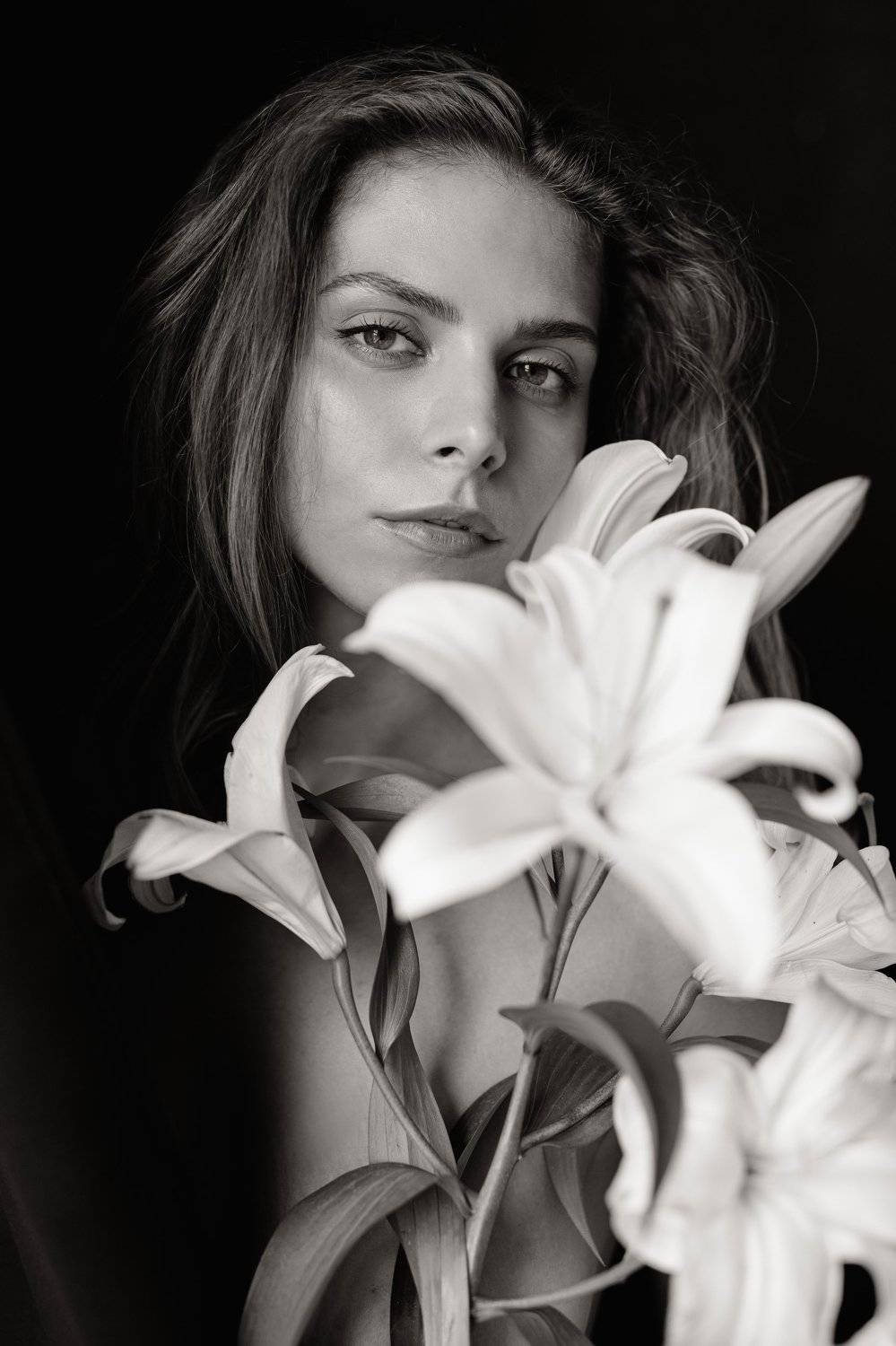 girl, девушка, чб, bw, sexy, beauty, Вова Петров