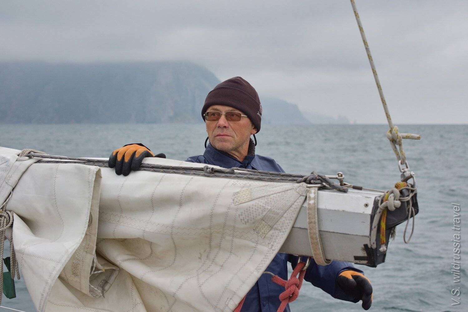 Камчатка, экспедиция, шагнивнеизведанное, путешествие, матрос, яхта, парус, рея, портрет, романтика, Владимир Столяров