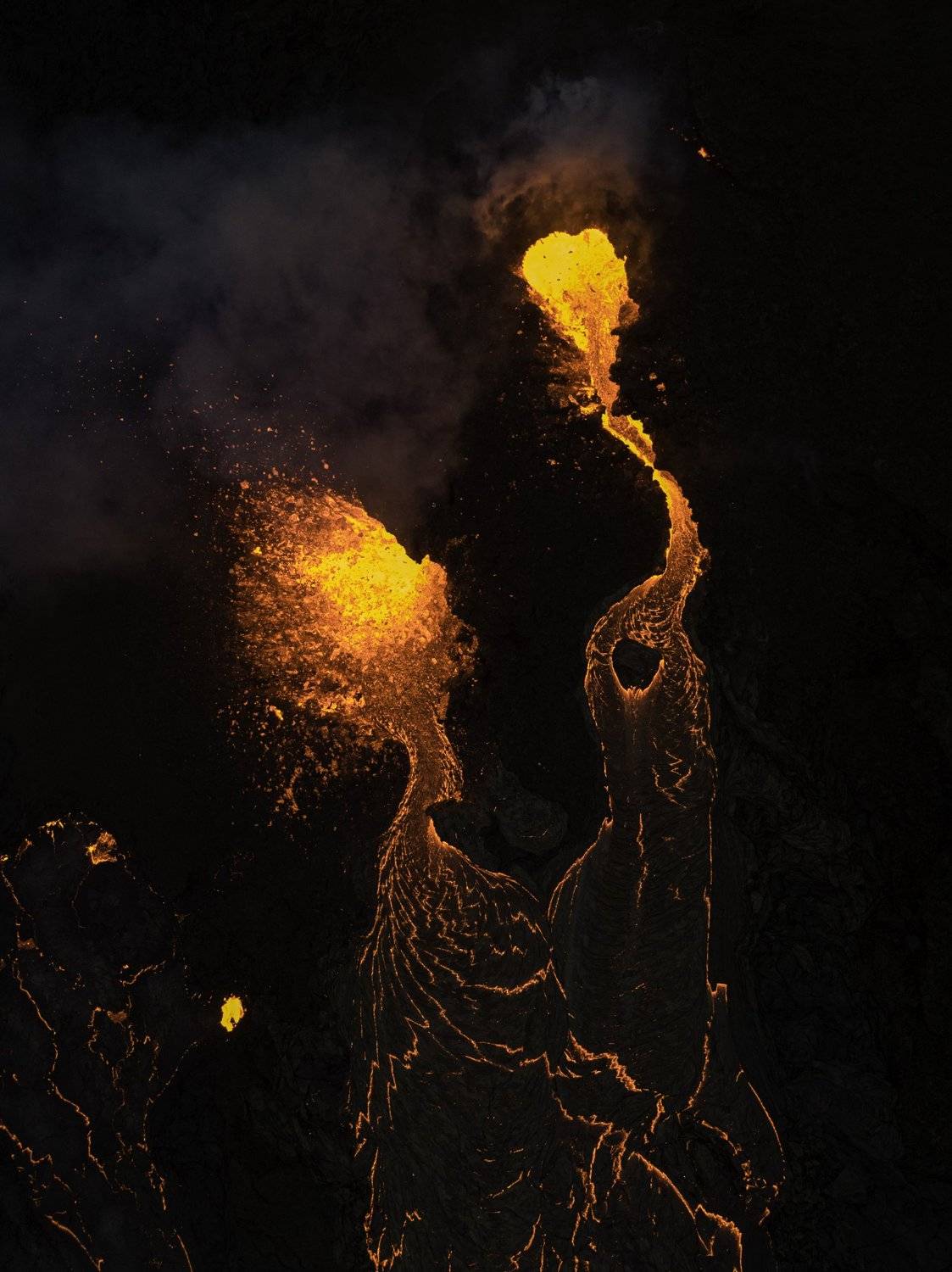 аэрофотосъёмка,пейзаж,iceland,абстракция,вулкан,извержение, Ruslan Stepanov