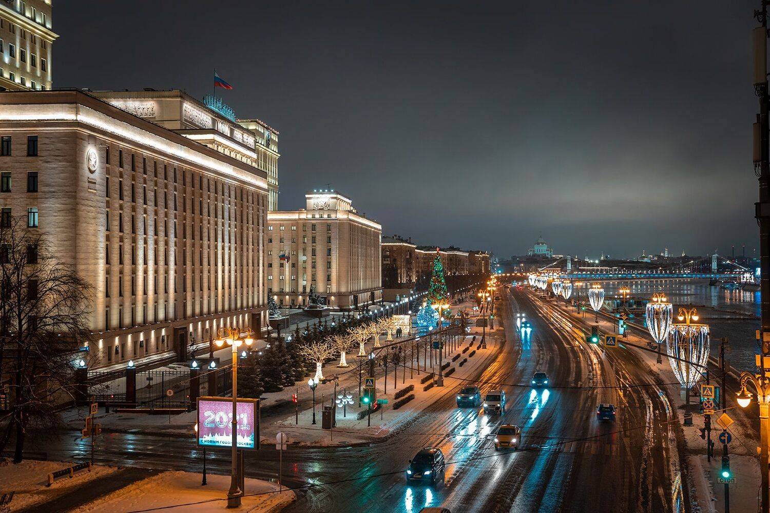 виды москвы, пейзаж, город, вечер, ночь, , Юрий Шурчков