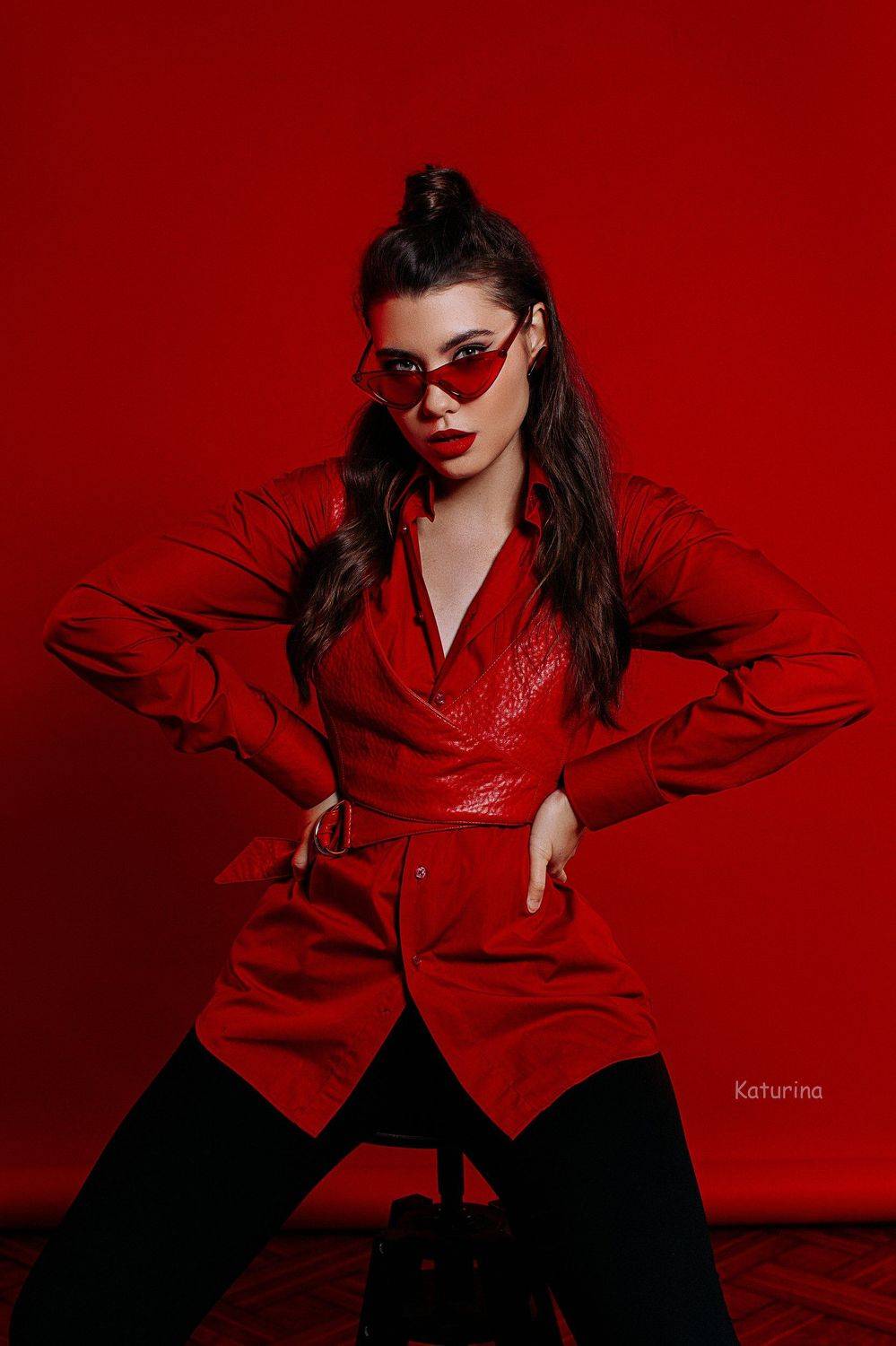 фотография, портрет, портретная фотография, девушка в красном, red, женская красота, Юлия Катурина