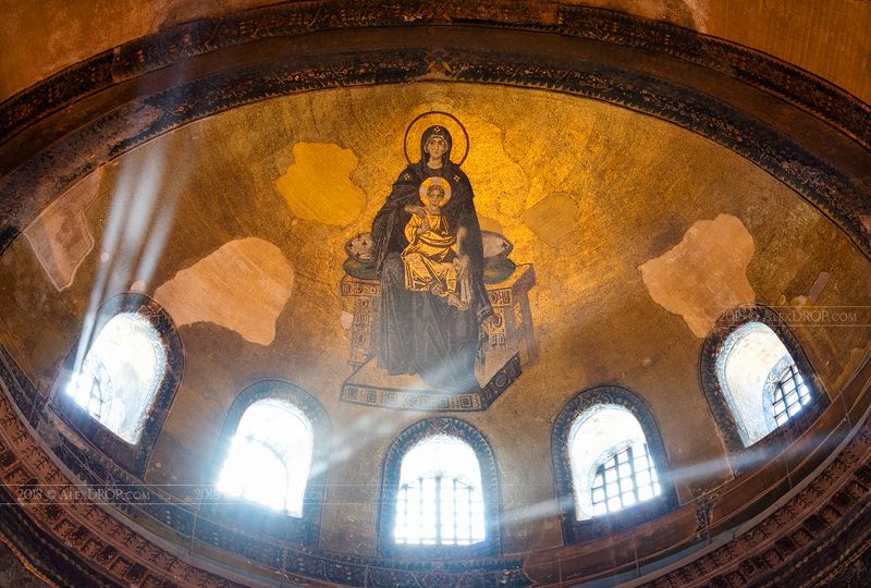 nikon, color, postcard, picturesque, landmark, europe, turkey, istanbul, aya sofia, cathedral, virgin, travel, urban, architecture, iconic, sunray Айя София фото превью