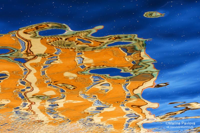 абстракция, акваабстракция, акваграфика, отражение на воде, канал грибоедова, петербург, городские отражения, петербургские акварели, nikon Атлантида: Затерянный мир. фото превью