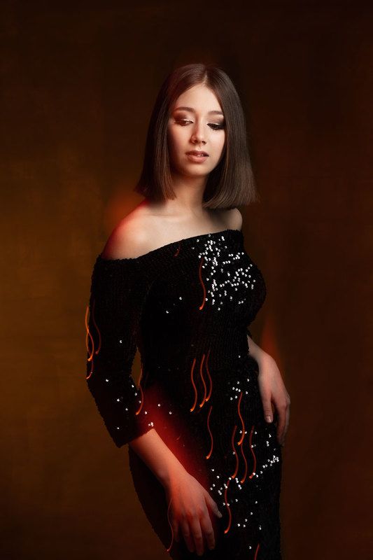 портрет, цветные фильтры, фешн, гламур, красивая девушка *** фото превью