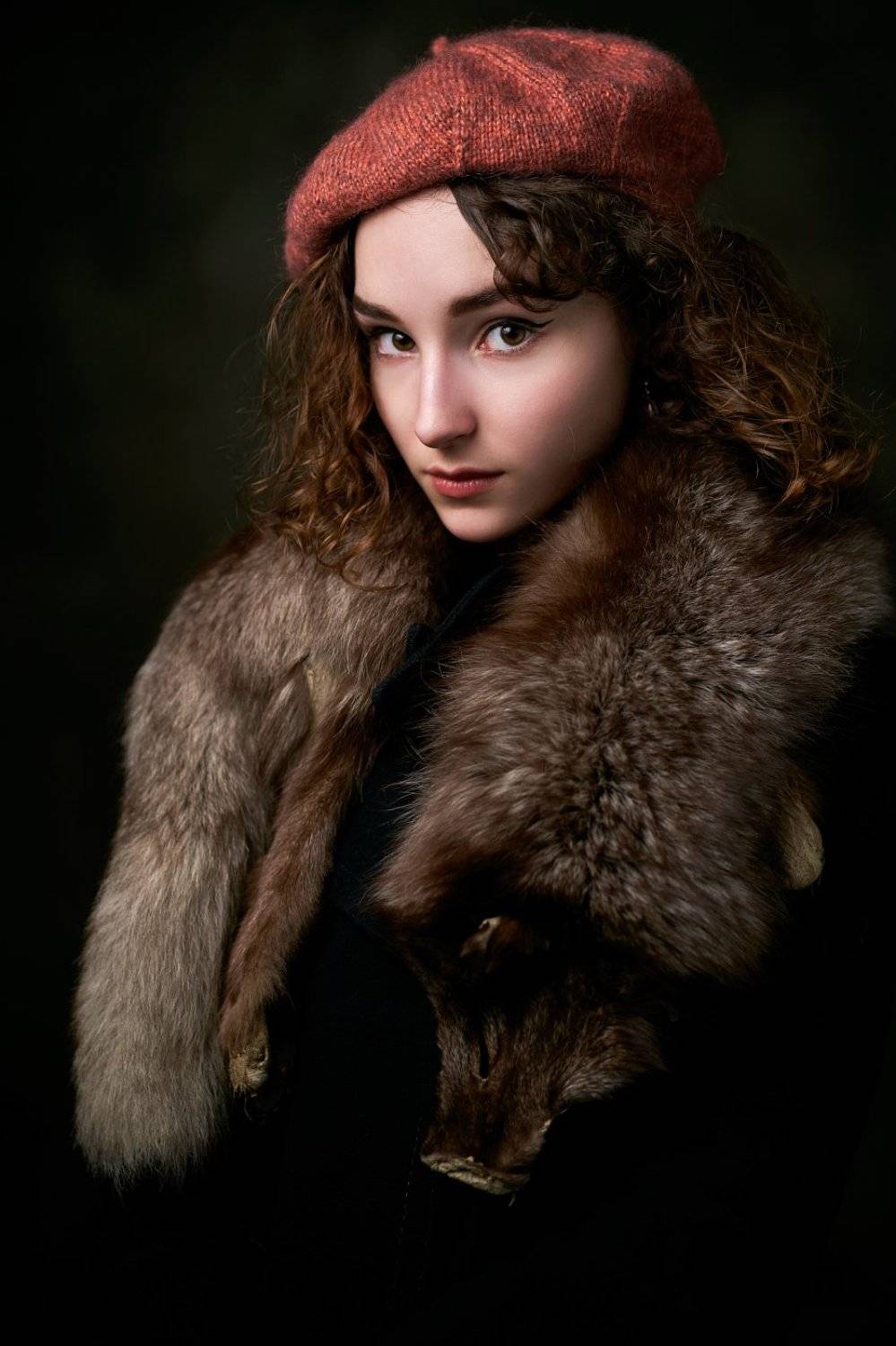 portrait, girl, lowkey, black, beautiful, pretty, eyes, lips, портрет, девушка, look, Наташа Высоцкая