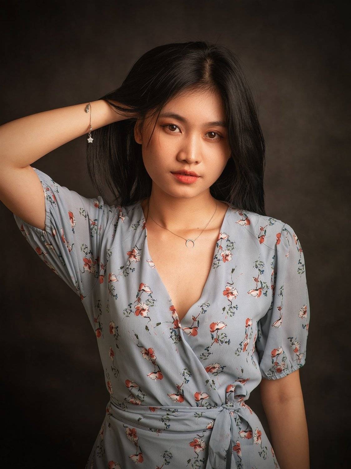 portrait, woman, female, beauty, face, vietnamese, asian, girl, studio, Hoang Viet Nguyen