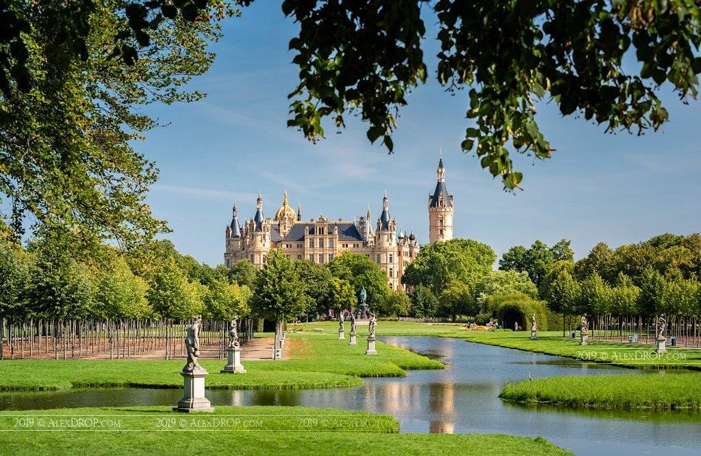 nikon, castle, postcard, picturesque, landmark, europe, germany, schwerin, travel, urban, architecture, iconic, park, tree, AlexDROP