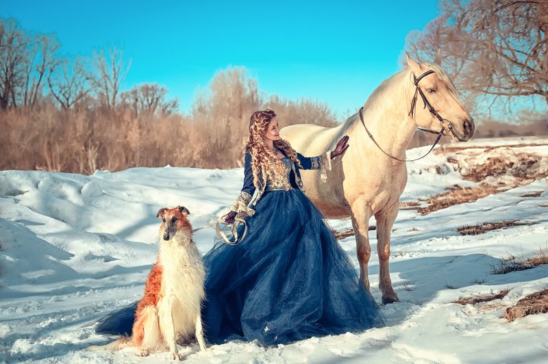 гончая, царское, люди, красиво Царская охота фото превью