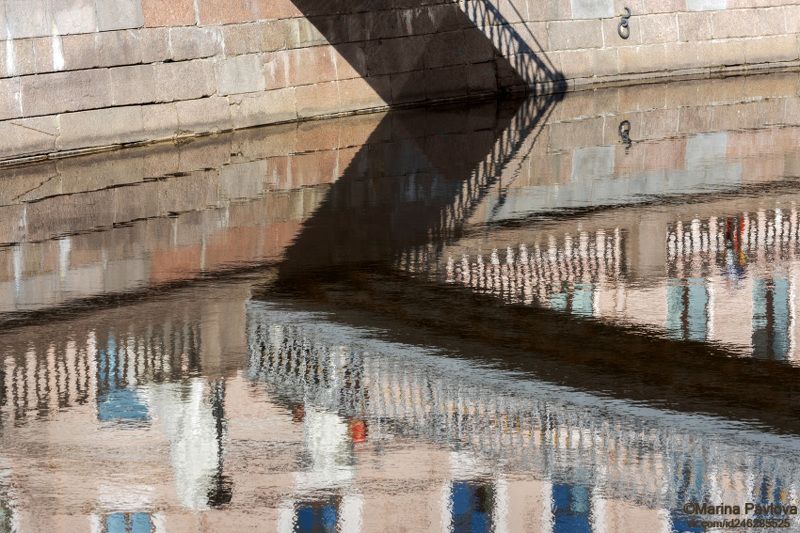 город, петербург, набережная канала грибоедова, отражения на воде, абстракция, акваабстракция, акваграфика, петербургские акварели, nikon Геометрия жизни - зигзаг удачи и неудачи.Акваабстракция фото превью