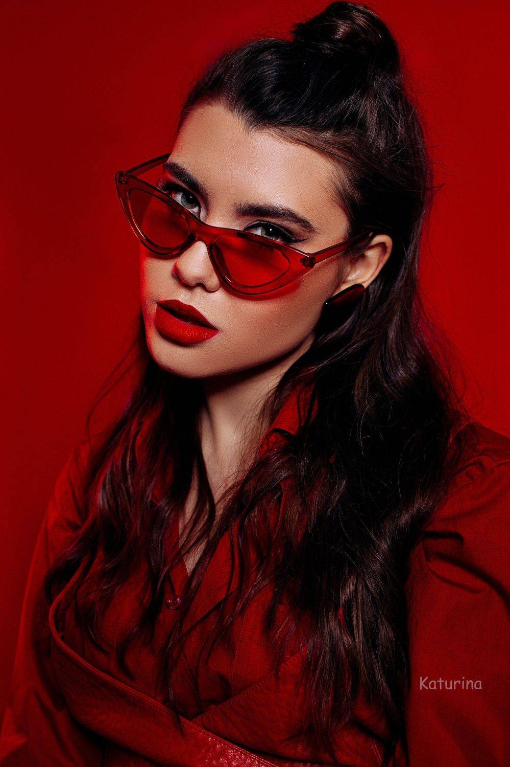 фотография, портрет, портретная фотография, девушка в красном, red, женская красота, Юлия Катурина
