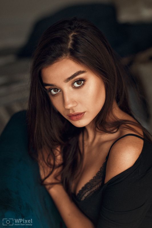 portrait, women, brunette, eyes women by wpixel (More Than Beauty) фото превью