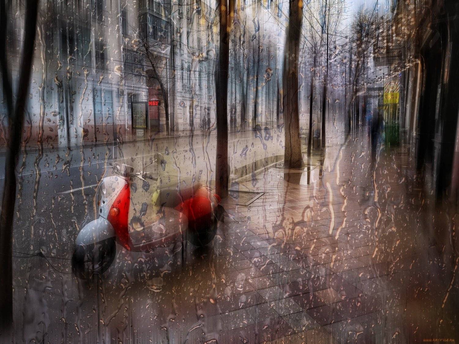 Краснодар,улица,дождь,весна,Кубань,Россия,смартфон, Павел Сагайдак