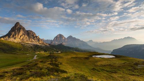 Утро в Доломитах.