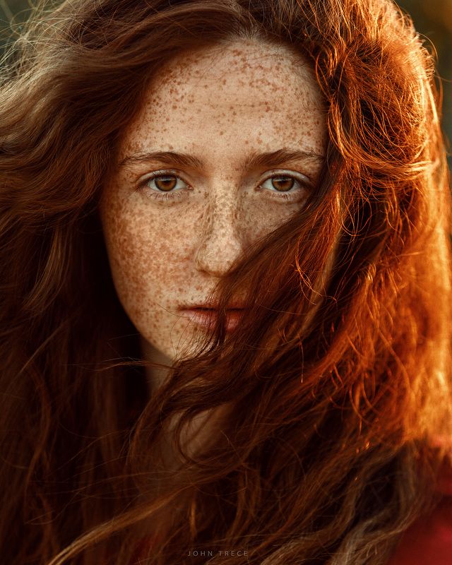 sunny sun girl redhead beauty freckles redhead фото превью