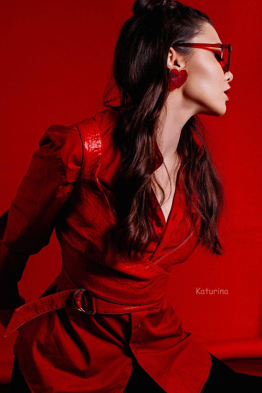 фотография, портрет, портретная фотография, девушка в красном, red, женская красота, Юлия Катурина