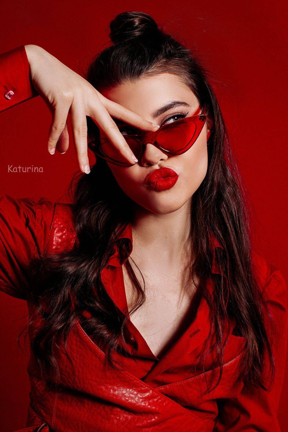 фотография, портрет, портретная фотография, девушка в красном, red, женская красота, Юлия Катурина