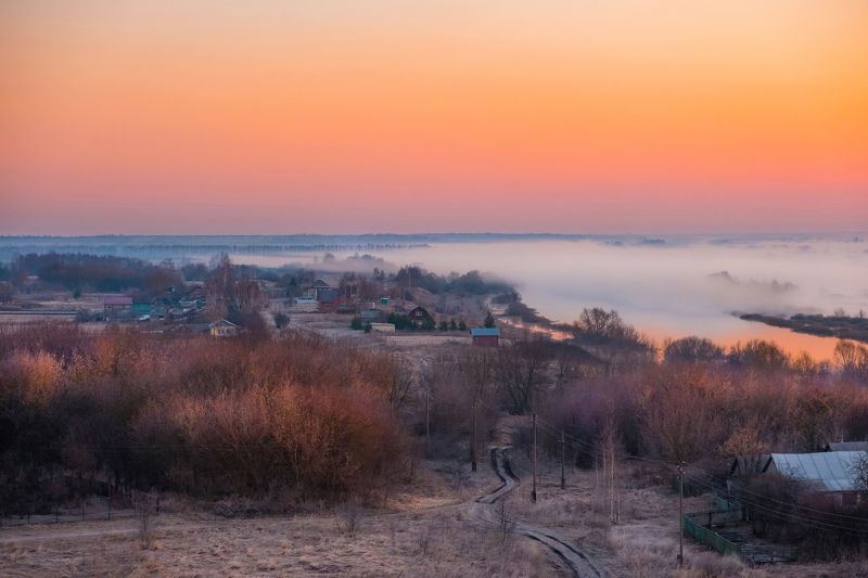 Морозный рассвет фото превью