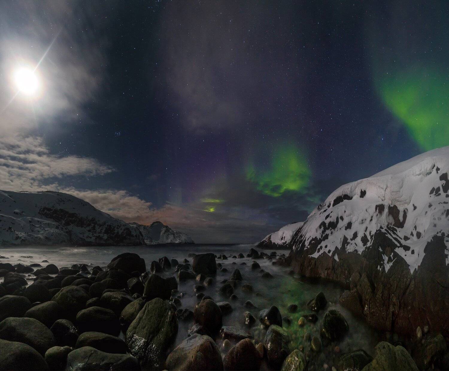 аврора, северное сияние, север, баренцево море, териберка, ночь, побережье, кольский полуостров, фототур, Павел Ващенков