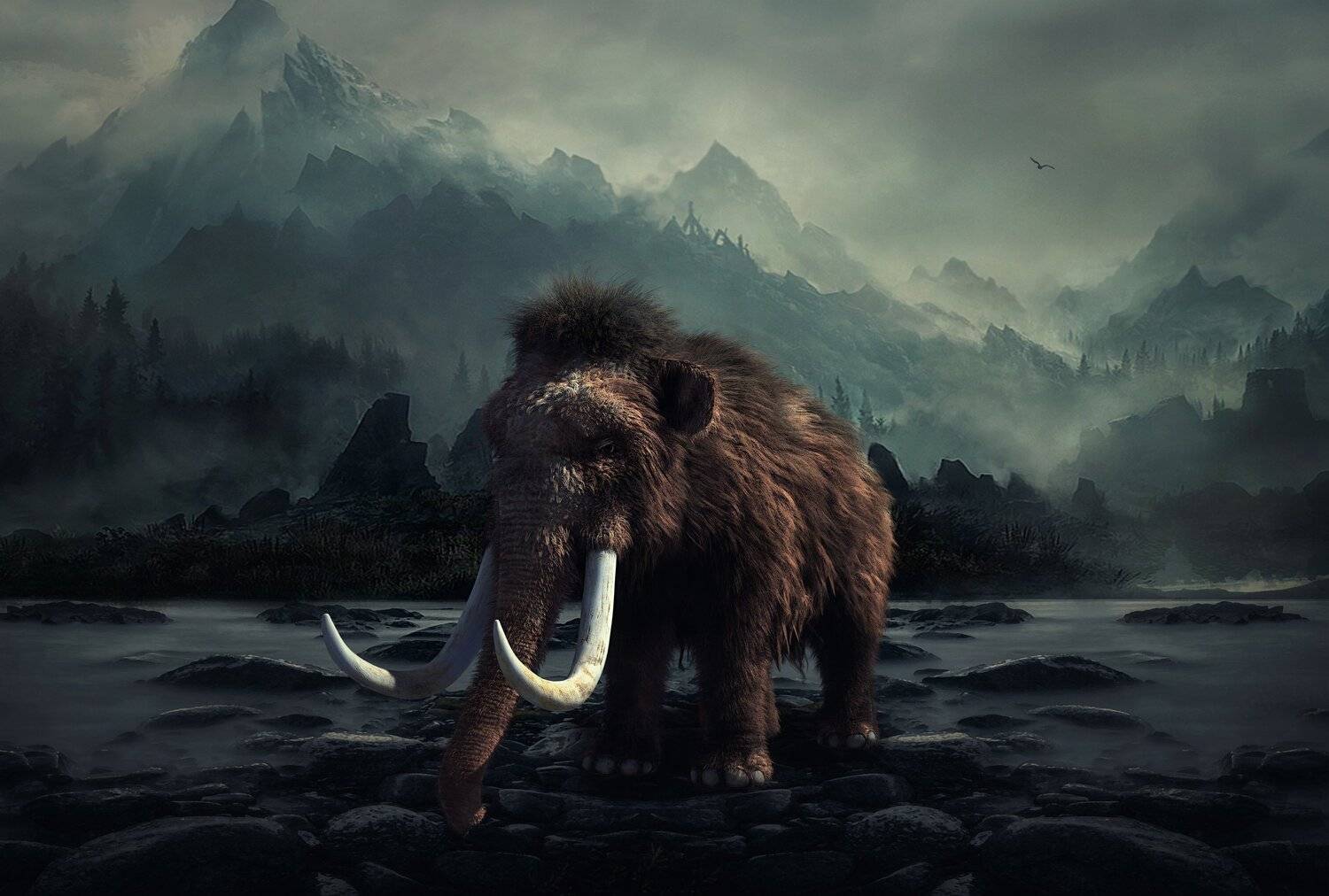 мамонтенок, горы, река, Sergii Vidov