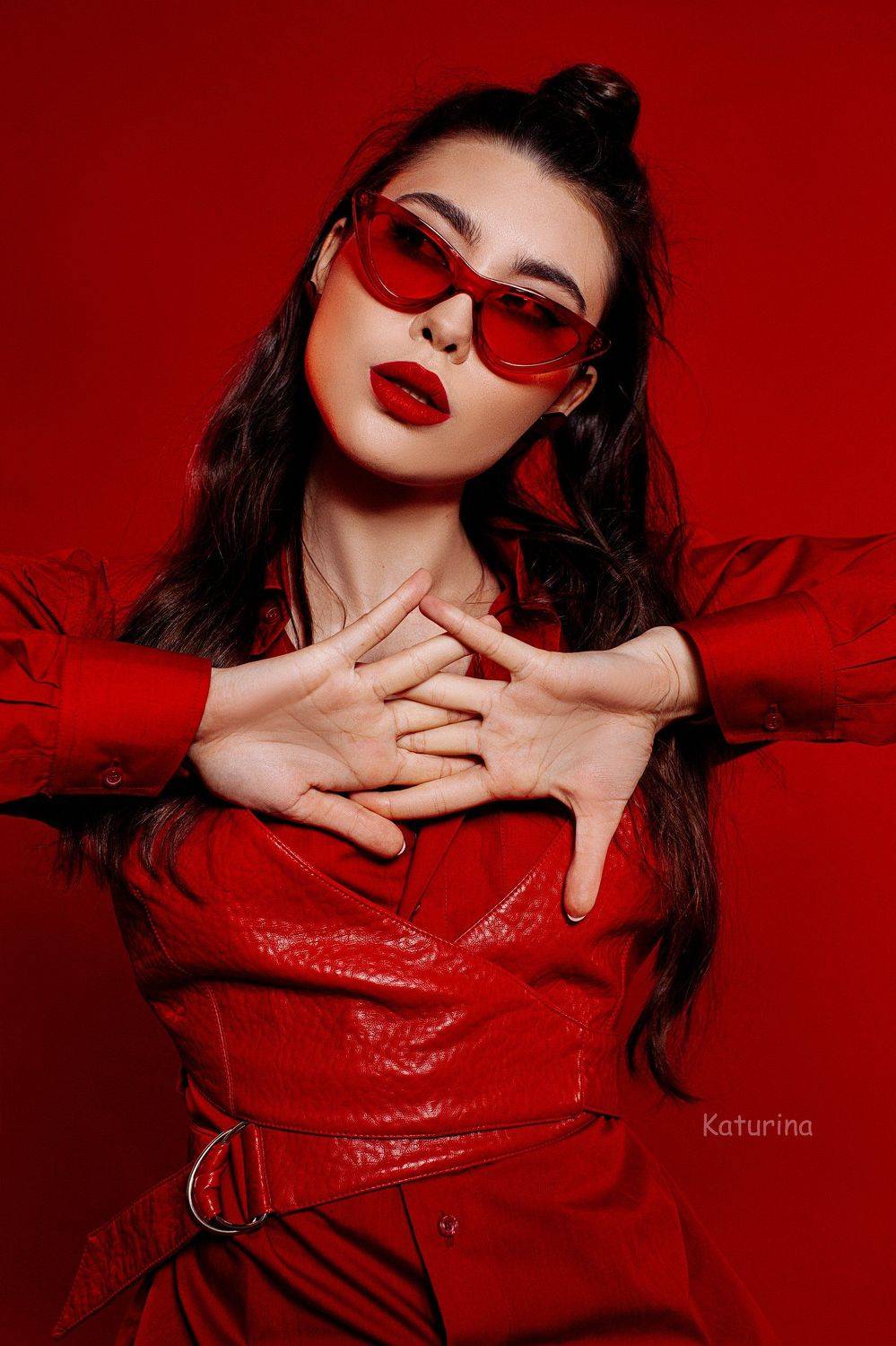 фотография, портрет, портретная фотография, девушка в красном, red, женская красота, Юлия Катурина