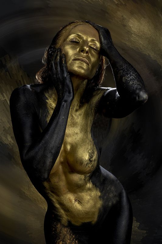 gold, woman, nude, beauty Golden Beauty 02 фото превью