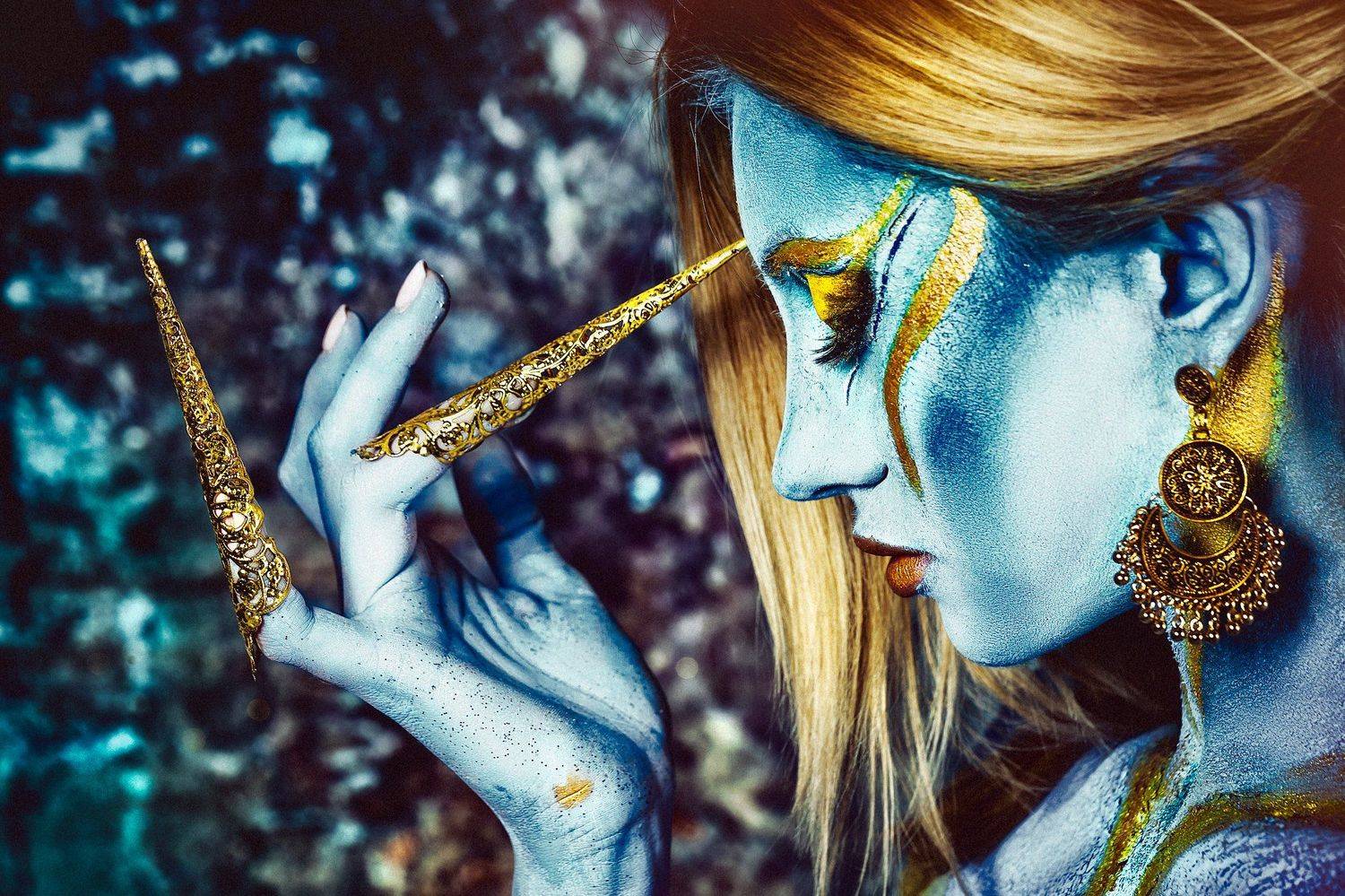 woman, portrait, conceptual, studio, bodyart, Руслан Болгов (Axe)