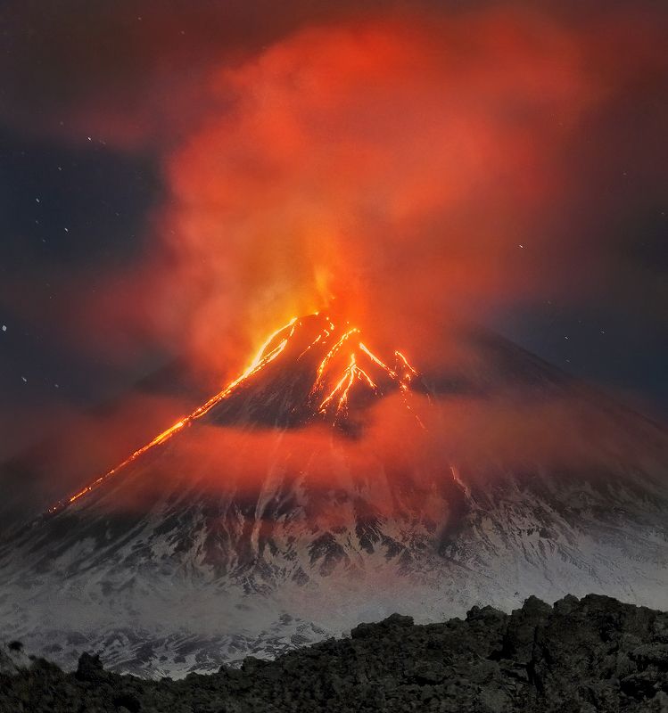 камчатка, вулкан, ключевской Ключевской... фото превью