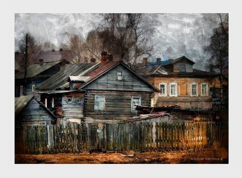 весна в деревне. апрель