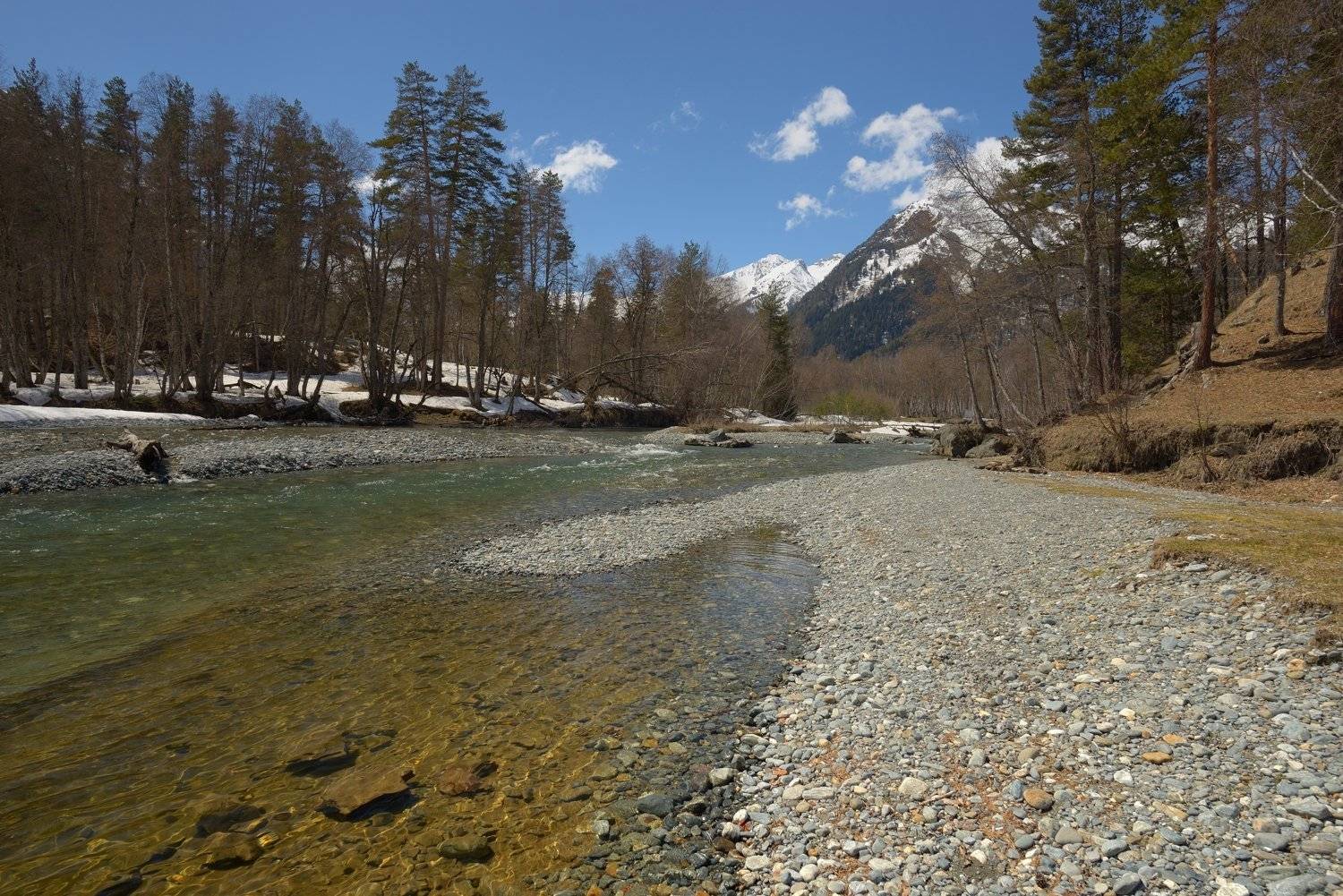 горы, весна, архыз, река, Александр Жарников