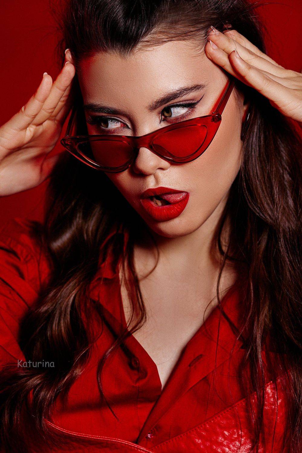 фотография, портрет, портретная фотография, девушка в красном, red, женская красота, Юлия Катурина
